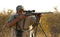 Shooting sticks are a great aid and make it much easier to shoot from the field